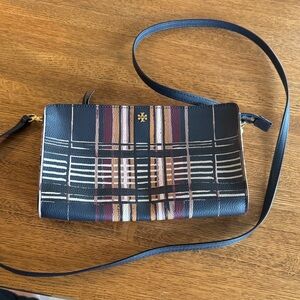 Tory Burch Multicolor Plaid Crossbody Bag